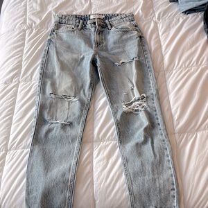 Hidden Los Angeles Jeans Medium Wash Cropped